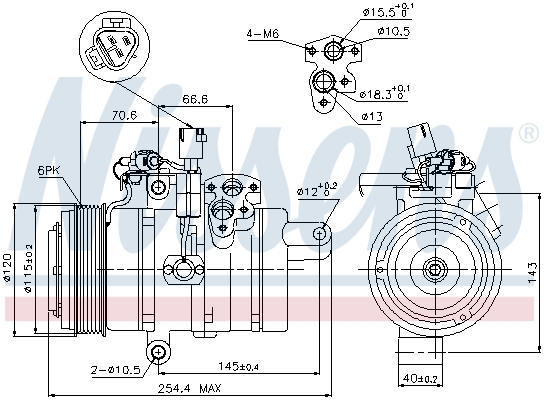 Nissens Airco compressor 89607