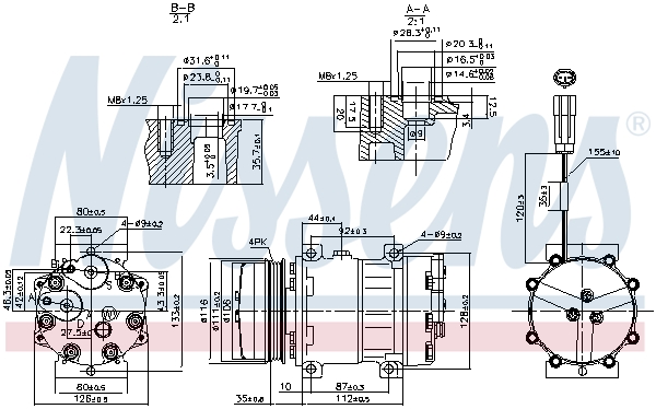 Nissens Airco compressor 89800