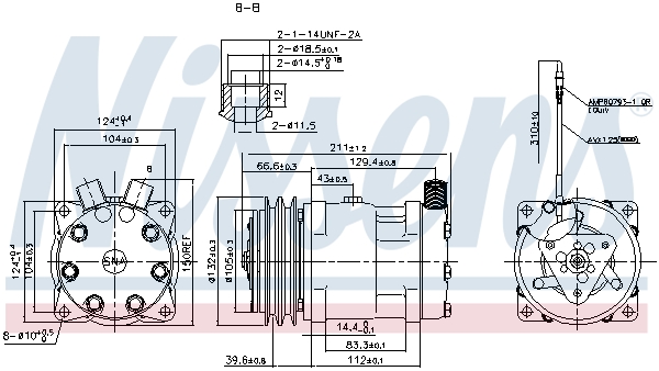 Airco compressor Nissens 89849