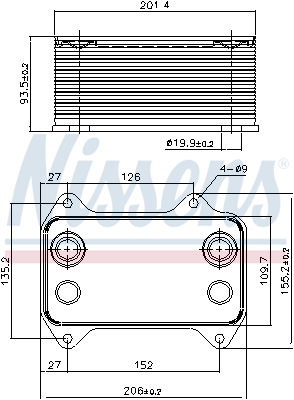 Nissens Oliekoeler motorolie 90690