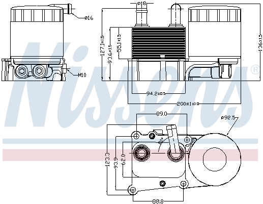 Nissens Oliekoeler motorolie 90706