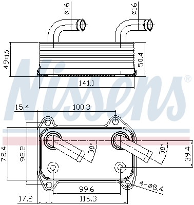 Nissens Oliekoeler motorolie 90707