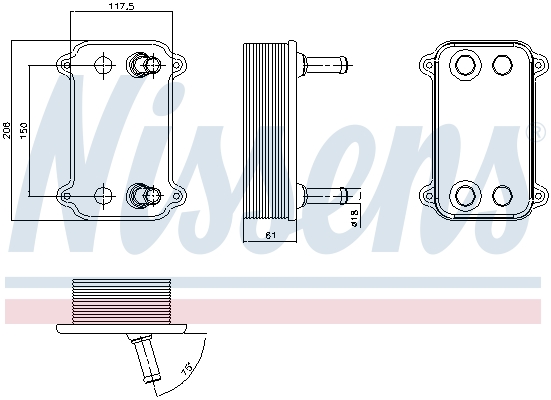 Nissens Oliekoeler motorolie 90735