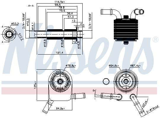 Nissens Oliekoeler motorolie 90849