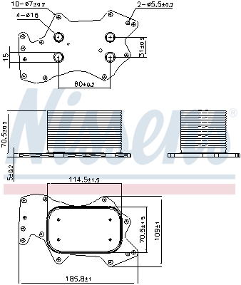 Nissens Oliekoeler motorolie 90910