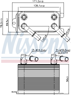 Nissens Oliekoeler motorolie 90949