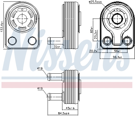 Nissens Oliekoeler motorolie 90971