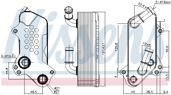 Nissens Oliekoeler motorolie 91126