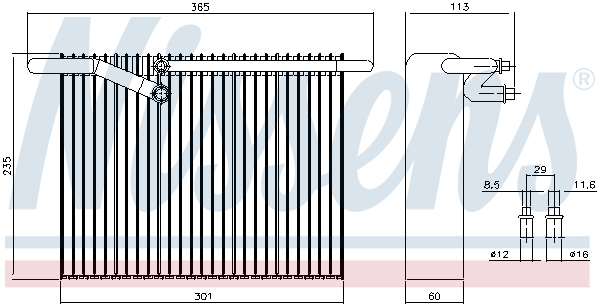 Nissens Airco verdamper 92304