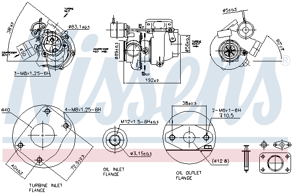 Nissens Turbolader 93040