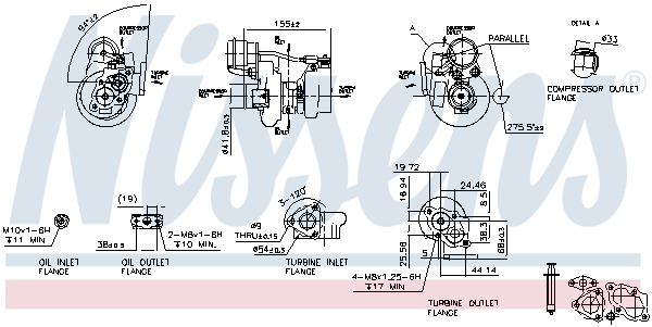Nissens Turbolader 93062