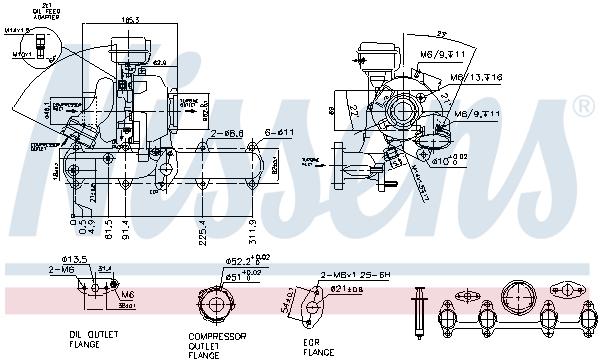 Nissens Turbolader 93068
