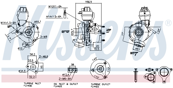 Nissens Turbolader 93074