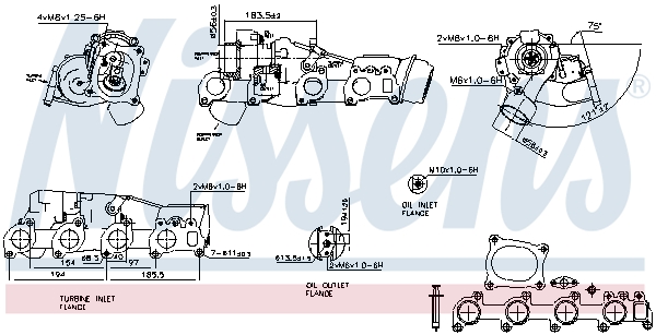 Turbolader Nissens 93127