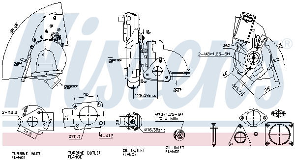 Turbolader Nissens 93128