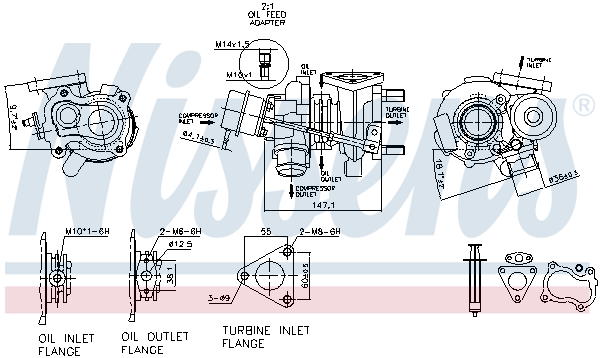 Nissens Turbolader 93219