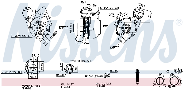 Turbolader Nissens 93224