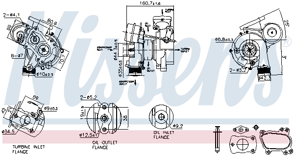 Turbolader Nissens 93256