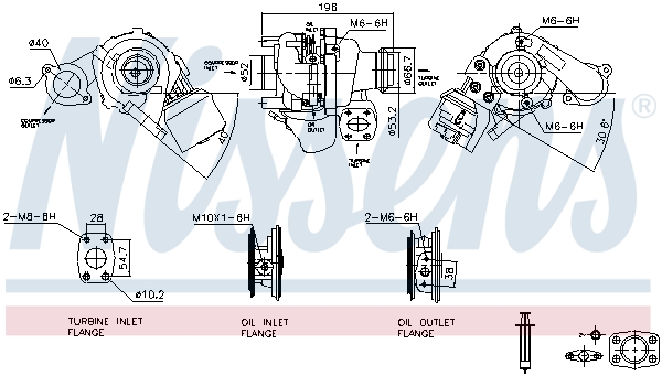 Turbolader Nissens 93258