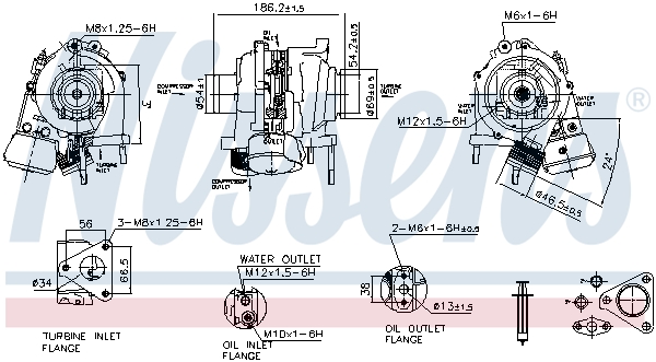 Turbolader Nissens 93270