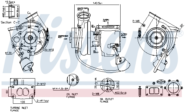 Turbolader Nissens 93297