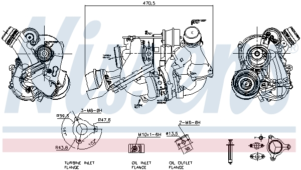 Turbocharger Nissens 93310