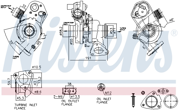 Turbolader Nissens 93318