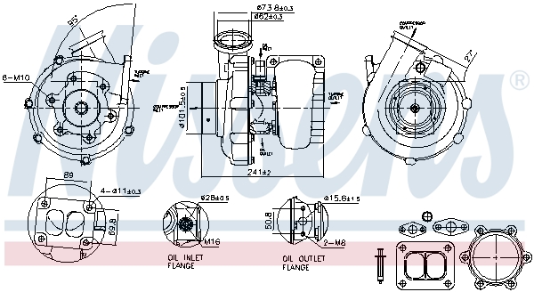 Turbolader Nissens 93337