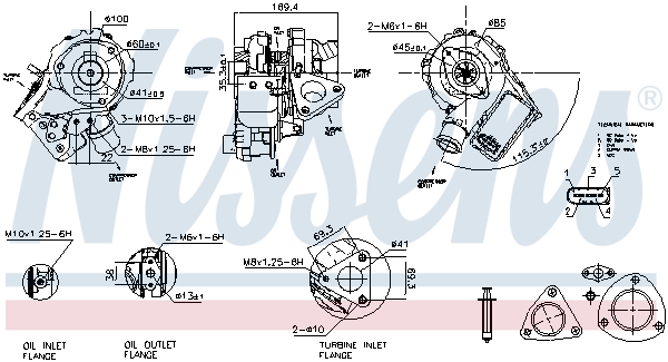 Nissens Turbolader 93412