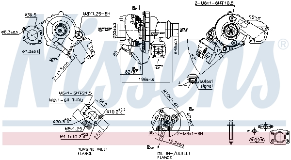 Turbolader Nissens 93421