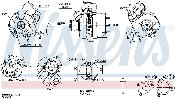 Nissens Turbolader 93427