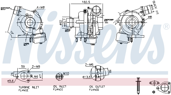Nissens Turbolader 93450