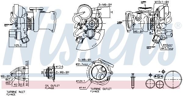 Nissens Turbolader 93454