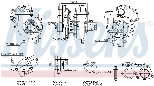 Turbolader Nissens 93469