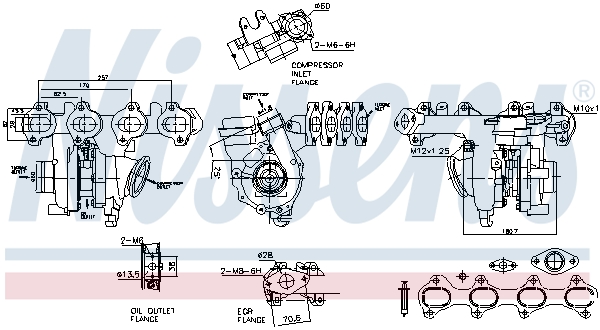 Turbolader Nissens 93487