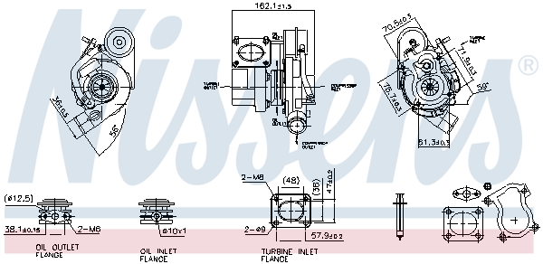 Nissens Turbolader 93493
