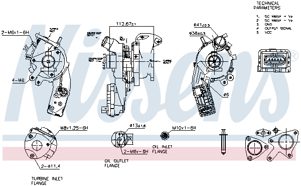 Turbolader Nissens 93496