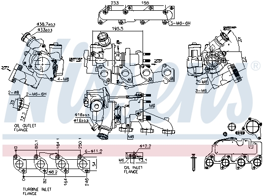 Turbolader Nissens 93500