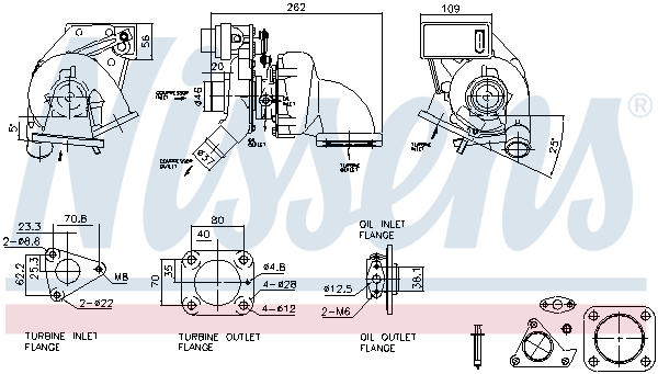 Turbolader Nissens 93517