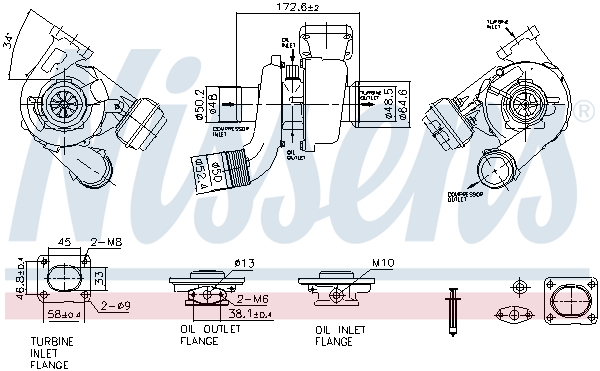 Nissens Turbolader 93522