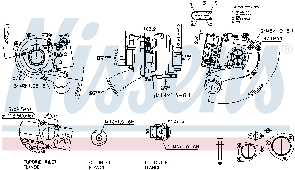 Turbolader Nissens 93534