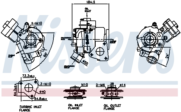 Turbolader Nissens 93536