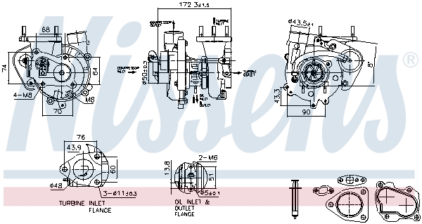 Turbolader Nissens 93544