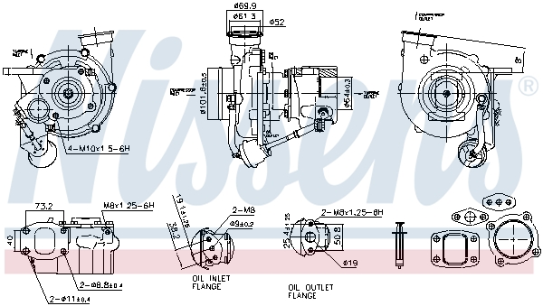 Turbolader Nissens 93579