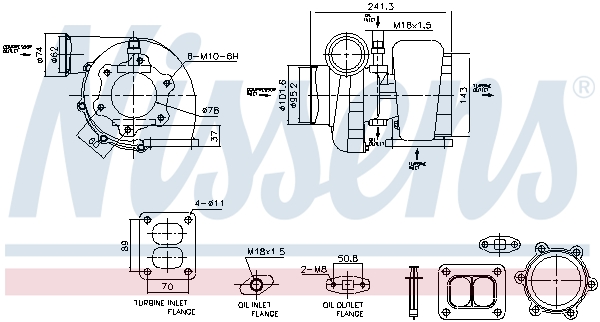 Turbolader Nissens 93583