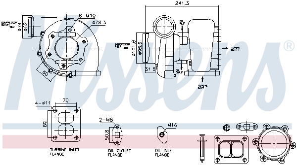 Turbolader Nissens 93597