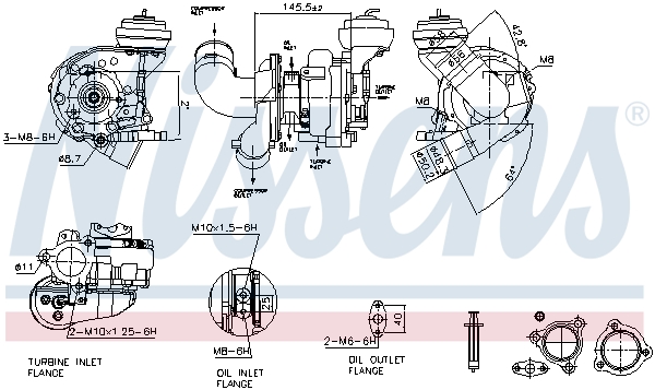 Turbolader Nissens 93606