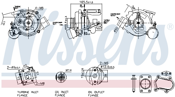 Turbolader Nissens 93611