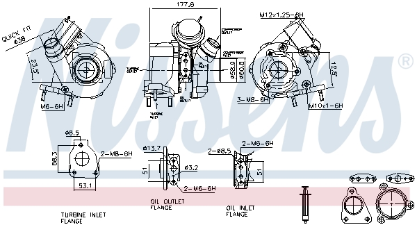 Turbolader Nissens 93627