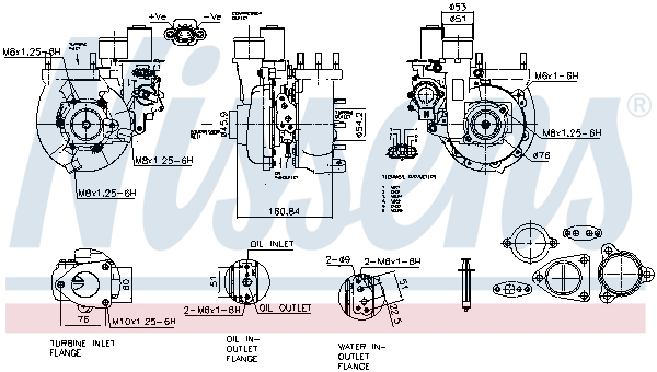 Turbolader Nissens 93643